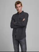 Jack&Jones Minimalist Uzun Kol Regular Fit Erkek Denim Gömlek - 12