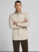 Jack&Jones Minimalist Uzun Kol Regular Fit Erkek Denim Gömlek - 10