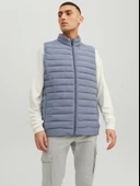 Jack&Jones Oversize Fermuarlı Yaka Erkek Yelek - Minimalist Tarz - 3