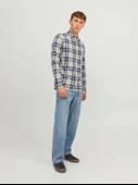Jack&Jones Erkek Uzun Kol Kareli Minimalist Gömlek - Günlük Stil - 8