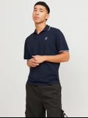 Jack&Jones Minimalist Polo Yaka Kısa Kol Erkek Tişört - Günlük Stil thumbnail 8