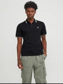 Jack&Jones Minimalist Polo Yaka Kısa Kol Erkek Tişört - Günlük Stil thumbnail 9