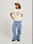 Jack&Jones JJXX Oversize Minimalist Kadın Tişört - Kısa Kol - 5