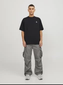Jack&Jones Oversize Minimalist Erkek T-Shirt - Günlük Kullanım thumbnail 7