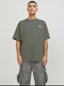 Jack&Jones Oversize Minimalist Erkek T-Shirt - Günlük Kullanım thumbnail 2