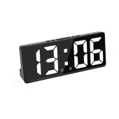 TechTic Masa Saati Derece Alarm Takvim Pil(Dahil Değildir)+Şarjlı Led Işıklı Dijital - 3