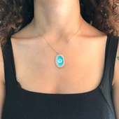 Rose Fil Motifli Gümüş Kolye GK-297 - 2