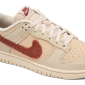 Nike Dunk Low Terry Swoosh Womens - 4