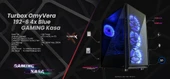 Omyvera 192-6 4X Blue Fan Usb 2.0 250W 300W Matx Gaming Bilgisayar Kasası - 10