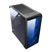 Omyvera 192-6 4X Blue Fan Usb 2.0 250W 300W Matx Gaming Bilgisayar Kasası - 6