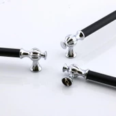 Çınar 128 mm Krom Siyah Metal Mobilya Mutfak Çekmece Dolap Dolabı Kapak Kulbu Kulpları Kulpu 128 mm thumbnail 5