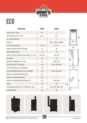 ECO 8 KW / MANUEL PELET VE ODUN SOBASI / BABA'S STOVE  ECO 8 KW / MANUAL PELLET & WOOD STOVE / BABA'S STOVE - 8
