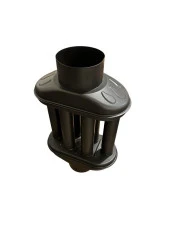 BACA CİMRİSİ / BOY: 40 CM / ÇAP: 13 CM / MAT SİYAH EMAYE / BABA'S STOVE - 3