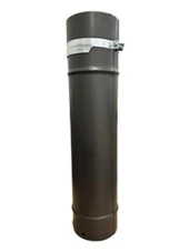 AYARLANABİLİR SOBA BORUSU / BOY: 45<->75 CM / ÇAP: 13 CM / MAT SİYAH EMAYE / BABA'S STOVE - 1
