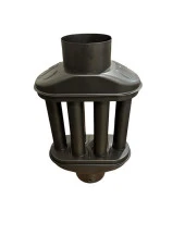 BACA CİMRİSİ / BOY: 40 CM / ÇAP: 13 CM / MAT SİYAH EMAYE / BABA'S STOVE - 4
