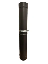AYARLANABİLİR SOBA BORUSU / BOY: 45<->75 CM / ÇAP: 13 CM / MAT SİYAH EMAYE / BABA'S STOVE - 2