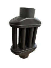 BACA CİMRİSİ / BOY: 40 CM / ÇAP: 13 CM / MAT SİYAH EMAYE / BABA'S STOVE - 5