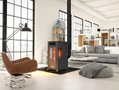 ECO PLUS FAN 8 KW / MANUEL PELET VE ODUN SOBASI / BABA'S STOVE  ECO PLUS FAN 8 KW / MANUAL PELLET & WOOD STOVE / BABA'S STOVE - 1