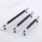 Çınar 224 mm Krom Siyah Mutfak Mobilya Çekmece Metal Dolap Kapak Kulpları Dolabı Kulbu Kulpu 224 mm thumbnail 8