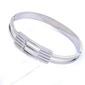 Çelik Kelepçe Bileklik 2 Kollu Kaburga BLZ-344 - 6