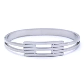 Çelik Kelepçe Bileklik 2 Kollu Kaburga BLZ-344 - 5