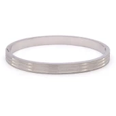 Çelik Kelepçe Bileklik Simli Model BLZ-329 thumbnail 1