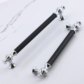 Çınar 320 mm Krom Siyah Çekmece Mutfak Mobilya Dolap Metal Dolabı Kapak Kulpu Kulpları Kulbu 320 mm - 2