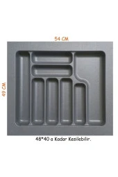 Starax Çekmece İçi Plastik Kaşıklık 54x49 cm S-2287 - 1