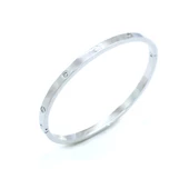 Çelik Kelepçe Bileklik Taşlı Love Model BLZ-596 thumbnail 2