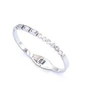 Çelik Kelepçe Bileklik Zirkon Taşlı BLZ-348 thumbnail 2