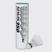 YONEX MAVİS 350 (6'lı) BEYAZ BADMİNTON TOPU YEŞİL BANT - 1