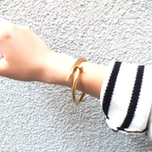 Altın Kaplama  Çivi Model Unisex Spor Kelepçe thumbnail 3