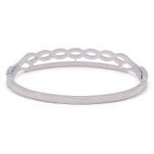 Çelik Kelepçe Bileklik Taşlı Şık BLZ-431 thumbnail 3