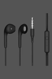 A+bass Mikrofonlu Kablolu Kulaklık Aux Girişli Tüm Telefon Ve Tablet Modellerine Uyumlu Kulaklık - 1