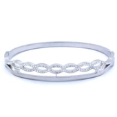 Çelik Kelepçe Bileklik Taşlı Şık BLZ-431 thumbnail 5