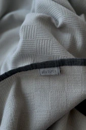 Alla Turca Çift Kişilik Doğal Pamuk Pike Seti Taş thumbnail 3