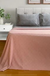 Alla Turca Çift Kişilik Doğal Pamuk Pike Pudra - 1