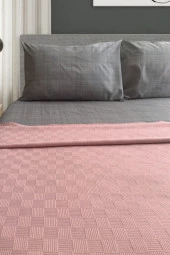 Alla Turca Çift Kişilik Doğal Pamuk Pike Pudra - 2