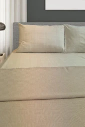 Alla Turca Çift Kişilik Doğal Pamuk Pike Sütlü Kahve - 2