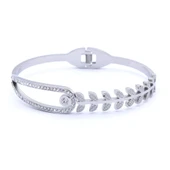 Çelik Kelepçe Bileklik Taşlı Buğday Model BLZ-327 thumbnail 4