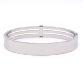 Çelik Kelepçe Bileklik 3 Sıra Taşlı BLZ-359 thumbnail 3