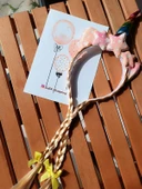 Unicorn Figürlü Örgü Saçlı Taç - 3