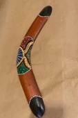 Bumerang Ahşap 40 cm İşlemeli - 1
