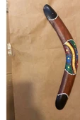 Bumerang Ahşap 40 cm İşlemeli - 2