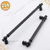 Arya 256 mm Siyah Kulp Mobilya Metal Mutfak Dolabı Çekmece Dolap Kapak Kulpları Kulbu Kulpu 256 mm - 1