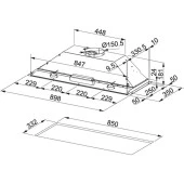 Franke İnox Gömme FBI 931H 90 cm Ankastre Box Aspiratör - 2