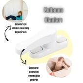 5 Adet METAL Beyaz Pencere Emniyet Kilidi Çocuk Hırsız Kilidi Çekmeli Pvc Kilit - 5