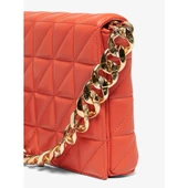 Only Kapitone Metalik Zincir Detaylı Omuz Çantası - Trend Tasarım - 7