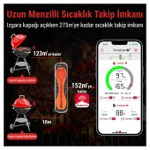 ThermoPro TP960 Bluetooth, Digital,Tek Problu Profesyonel Et Termometresi thumbnail 3