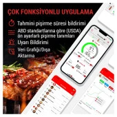 ThermoPro TP960 Bluetooth, Digital,Tek Problu Profesyonel Et Termometresi thumbnail 7